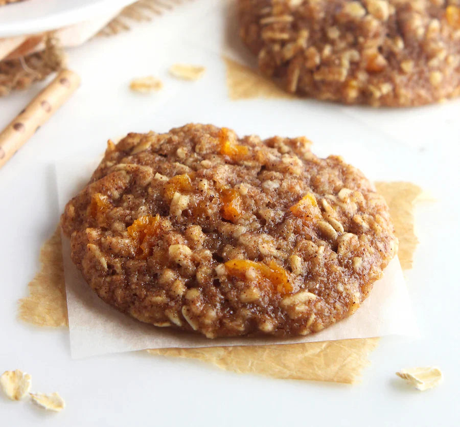 Oat Cookies with Apple and Dried Peach
