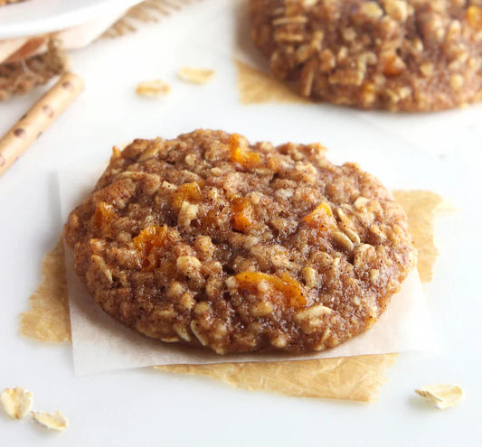 Oat Cookies with Apple and Dried Peach